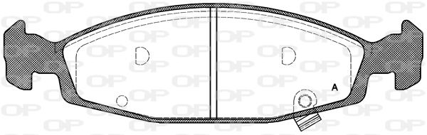 OPEN PARTS Jarrupala, levyjarru BPA0736.02